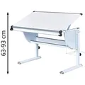 Produktbild: Inter-Link Kinderschreibtisch Matts 3 in 1, höhenverstellbar, 118 x 63-93 x 73cm, weiß