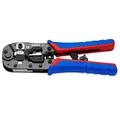 Produktbild: Knipex 97 51 13 Crimpzange für RJ45-Westernstecker 8-polig 8P8C CAT-Kabel