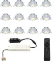 Produktbild: hoftronic LED Einbaustrahler Sienna 12V 3W 200lm Dimmbar Schwenkbar IP44 Aluminium