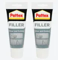 Produktbild: 2x 300g Pattex Spachtelmasse Universal Weiß Füllspachtel Innen & Außen Wand NEU
