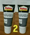 Produktbild: 2 x Pattex Spachtelmasse 600 g Innen und Außen. Füller schließt Löcher Risse NEU