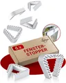 Produktbild: Fensterstopper 6er Set – Fensterklammer – Klemmschutz Fenster – Zuverlässige ...