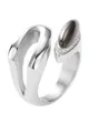 Produktbild: Fossil Fingerring Damenring Edelstahl Silber Zirkonia Gr.50(15,9mm) JF85861040503, offenes Ringdesign mit Zirkonia