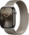 Produktbild: Apple Watch Series 10 4G 46 mm Titan Silber Milanaise Armband M/L MWYC3QF/A