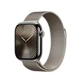 Produktbild: RP// Apple Watch S10 Titan Natur Cellular 46mm (Milanaise Armband natur) M/L MWYC3QF/A