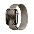 Produktbild: Apple Watch S10 Natur Titanium Milanese Loop Natur - M/L GPS + Cellular 46mm MWYC3QF/A 2024