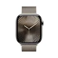 Produktbild: Apple Watch Series 10 LTE 46mm Natural Titangehäuse mit Natural Milanese Loop - M/L