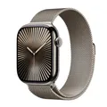Produktbild: Apple Watch Series 10 4G 46mm Titan Natur Milanaise Natur M/L