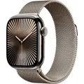 Produktbild: Apple Watch Series 10 GPS + Cellular 46mm Natur Titan Natur Milanese Loop - M/L