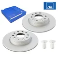 Produktbild: 2x ATE 24.0110-0356.1 BREMSSCHEIBE HINTEN FÜR AUDI A3 SEAT SKODA VW CADDY GOLF