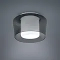 Produktbild: Runde Helestra Glas Deckenleuchte CANIO grau-transparent aus Glas