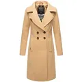 Produktbild: Navahoo Wintermantel Wooly edler Damen Trenchcoat in Wollmantel-Optik beige|braun XXXL (46)