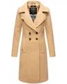 Produktbild: Navahoo Wintermantel Wooly edler Damen Trenchcoat in Wollmantel-Optik