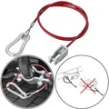Produktbild: Abreißseil 100 cm mit Gabelkopf Karabiner Sicherungsseil für Anhänger Wohnwagen