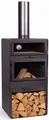 Produktbild: CookKing Grillkamin Terrassenofen Vento Plus, inkl. Pizzaofen, Stahl, 50x50x150 cm
