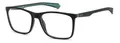Produktbild: POLAROID Rechteckig ECO POLYAMIDE Brillen in Black Green für Herren, Brille mit Sehstärke, optional mit Sonnenbrillen tönung oder Blaulichtfilter (Modell Pld D477)