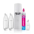 Produktbild: Sodastream Wassersprudler Terra White Value Pack x 3 mit 2 x 1L Flaschen und 1 x 1/2L Flasche spülmaschinenfest und 1 x CO2 Quick Connect Zylinder für bis zu 60L