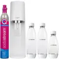 Produktbild: NEU SodaStream Wassersprudler Terra Weiß Set mit 3 Flaschen QuickConnect CO2