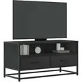 Produktbild: Vidaxl - Tv-schrank Schwarz 80x34,5x40 Cm Holzwerkstoff Und Metall