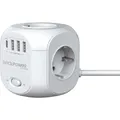 Produktbild: Ultron RealPower PowerBox 431 1,8 m Steckdosenwürfel Weiß (4x fach)