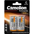 Produktbild: Camelion 17035214 - Akku Ni-MH Batterie Baby / HR14 mit 1,2 Volt, Kapazität 3500 mAh, 2er Set, wiederaufladbar