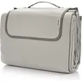 Produktbild: Picknickdecke Wasserdicht Isoliert Garten Campingdecke Outdoor Stranddecke Meteor XL 175x200 cm Grau - Beige