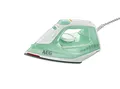 Produktbild: AEG DB 1720 Dampfbügeleisen, 2200 Watt, 90g Dampfstoß, 0-30g Dampf/Min., Restwärmeanzeige, Edelstahl Bügelsohle, Gleitfähigkeit, 250 ml Wassertank, 2 m Kabel, Anti-Kalk System, türkis-weiß