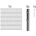 Produktbild: ALBERTS Doppelstabmattenzaun-Grundset (Anthrazit, Zaunl. 14 m, Mattenh. 1000mm)
