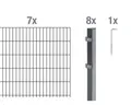 Produktbild: Doppelstabmatten-Set ALBERTS Typ 6/5/6 1400 x 100 cm anthrazit