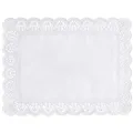 Produktbild: 100 Spitzenpapiere eckig 40 cm x 30 cm weiss