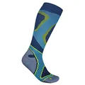 Produktbild: Bauerfeind Laufsocken Run Performance Compression Socks, 1 Paar Sportsocken für Laufen & Fitness, Kniestrümpfe für Herren mit Targeted Compression Zone,Blau,41-43 / S