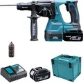 Produktbild: Makita Bohrhammer DHR243RTJ, SDS+, 18V / 5,0Ah, mit 2 Akkus, Schlagkraft 2 Joule
