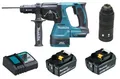 Produktbild: Makita DHR243RTJ Akku-Kombihammer 18V mit 2x Akku 5Ah und Ladegerät ohne Koffer