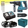 Produktbild: Makita DHR243RTJ Akku - Bohrhammer DHR 243 RTJ zzgl. org. Bosch SDS Bohrer