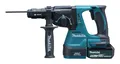 Produktbild: Makita Akku-Kombihammer 18V, DHR243RTJ, 24 mm, SDS-PLUS, 2 x 5 Ah Li-Ion in...