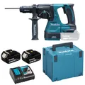 Produktbild: Makita Hammer DHR243RTJ 18V SDS-Plus 2,0 J BRUSHLESS 3 Funktionen 2x5,0Ah