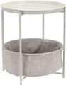 Produktbild: Runder Couchtisch mit Stauraum aus Stoff für das Wohnzimmer  45 x 48 cm