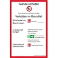 Produktbild: Neutrale Produktlinie - Safetymarking Verbotsschild Kunststoff B200xh300 Mm Brandschutzverordnung Brd