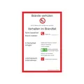 Produktbild: SafetyMarking Verbotsschild Kunststoff B200xH300 mm Brandschutzverordnung BRD