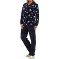 Produktbild: Normann Relaxanzug Damen Coralfleece Hausanzug Homewear mit Sternen als Motiv blau 36/38