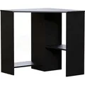 Produktbild: Home Discount - Hetton Eck-Computertisch, 2 Regale, pc Arbeitsplatz, Stauraum, Home Office Tisch, Schwarz