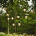 Produktbild: LED Lichterkette CIRCUS 10 klare Kugeln Filament LED 4,5m mit Trafo außen