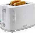 Produktbild: Briebe TA1169WHT Elegance Toaster 2 Scheiben Breite Schlitze mit Brötchenaufsatz, 7 Toast Stufen Weiß