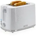 Produktbild: Briebe Elegance Toaster 2 Scheiben Breite Schlitze mit Brötchenaufsatz, 7 Toast Stufen, TA1169WHT, Weiß