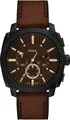 Produktbild: Fossil Chronograph Machine FS6101, Quarzuhr, Armbanduhr, Herrenuhr, Lederarmband, analog