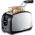 Produktbild: Trisa Crispy Snack 7361.4212 2-Scheiben-Toaster - Schwarz/Silber