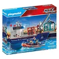 Produktbild: PLAYMOBIL City Action 70769 Großes Containerschiff mit Zollboot, Schwimmfähig, Ab 4 Jahren