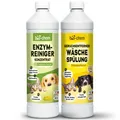 Produktbild: Geruchsentferner Set – Enzymreiniger Konzentrat & Wäschespülung, mikrobiologisch
