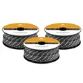 Produktbild: Abma Cord Polyesterseil 3mm x 20m Seil Geflochtene Schnur Reißfest für Outdoor, Boot, Festmacher, Zelt, Garten - Schwarz/Weiß