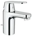 Produktbild: GROHE Eurosmart Cosmopolitan, Niederdruck Waschtischarmatur, wassersparend (Wasserhahn für das Bad, Badarmatur mit Zugstangen-Ablauf, 15cm hoch, einfache Installation am Waschbecken), chrom, 32955000
